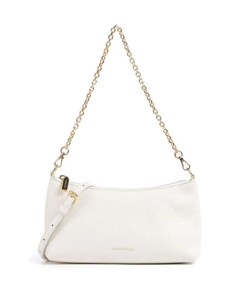 Coccinelle Aura Schultertasche pearl