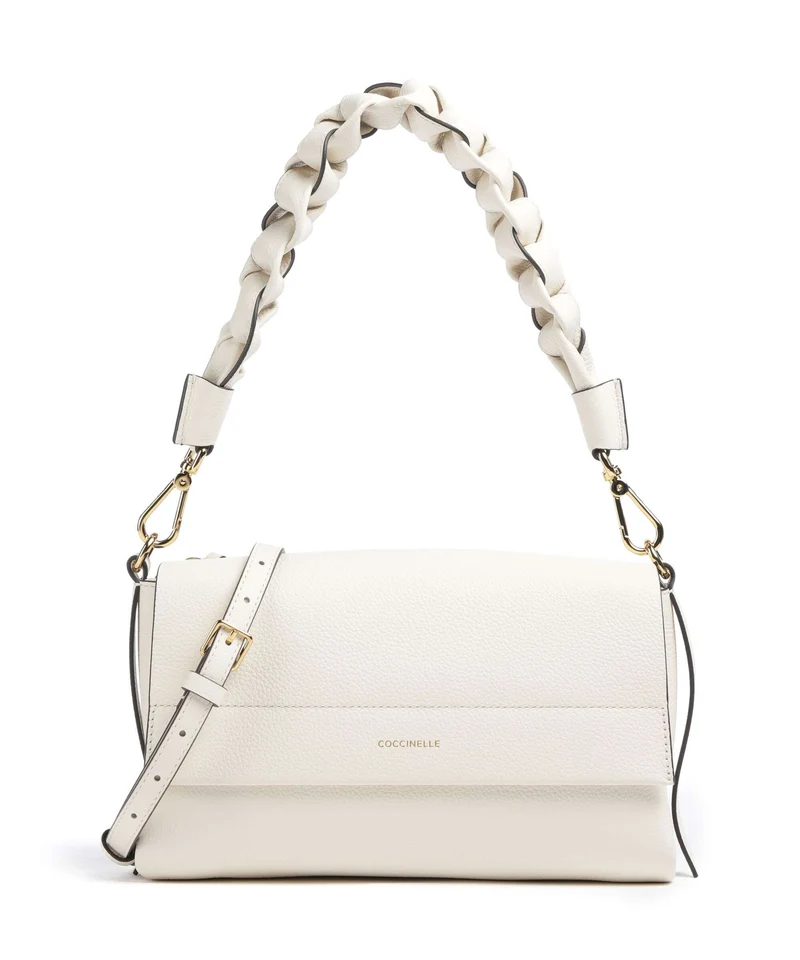 Coccinelle Boheme Grana Double Schultertasche pearl/cognac