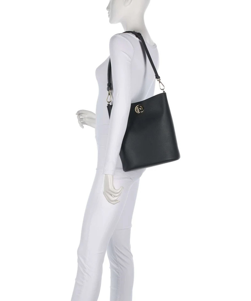 Coccinelle Nikla Bucket Handtasche noir/cognac