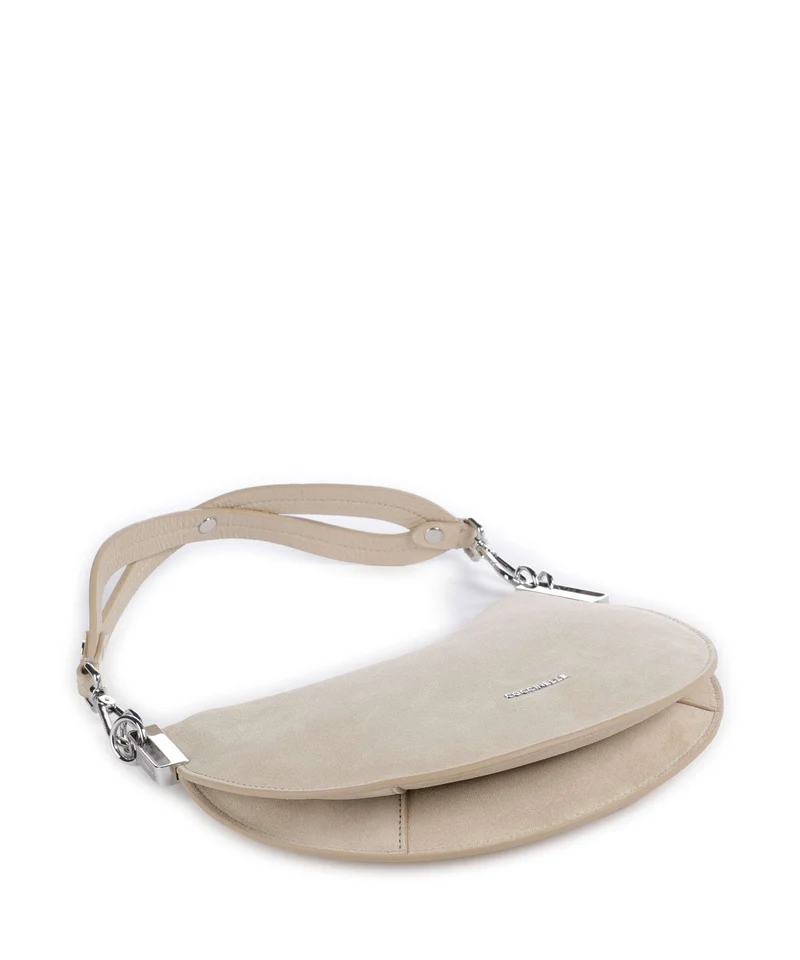 Coccinelle Sunup Suede Schultertasche sandshell