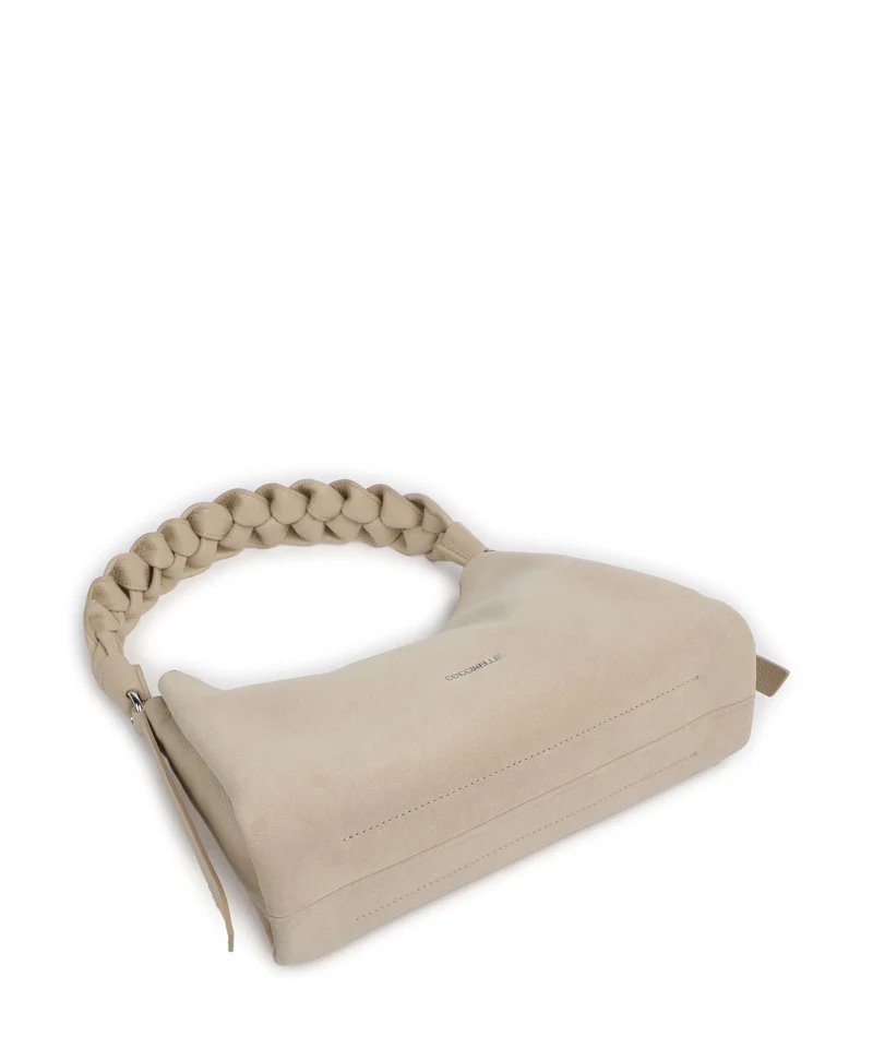 Coccinelle Boheme Suede Schultertasche sandshell