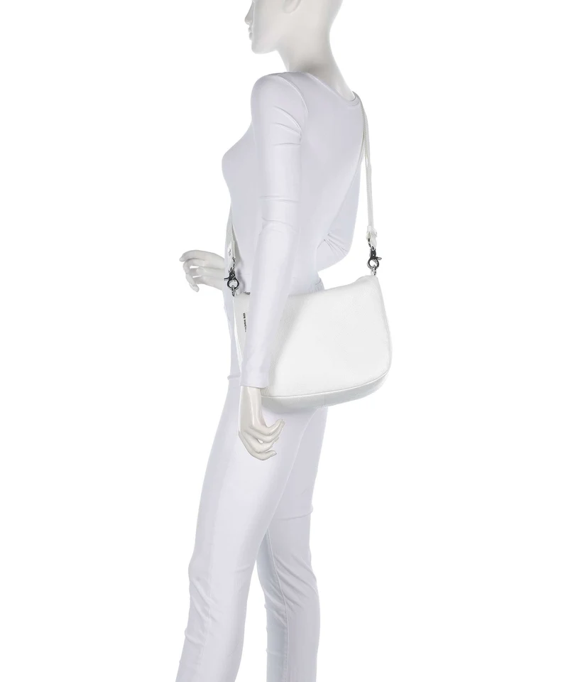 Mandarina Duck Mellow Leather Umhängetasche blanc
