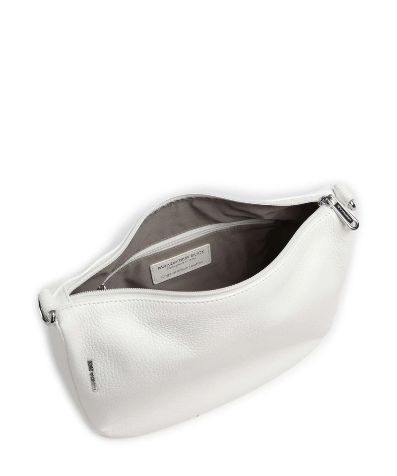 Mandarina Duck Mellow Leather Umhängetasche blanc