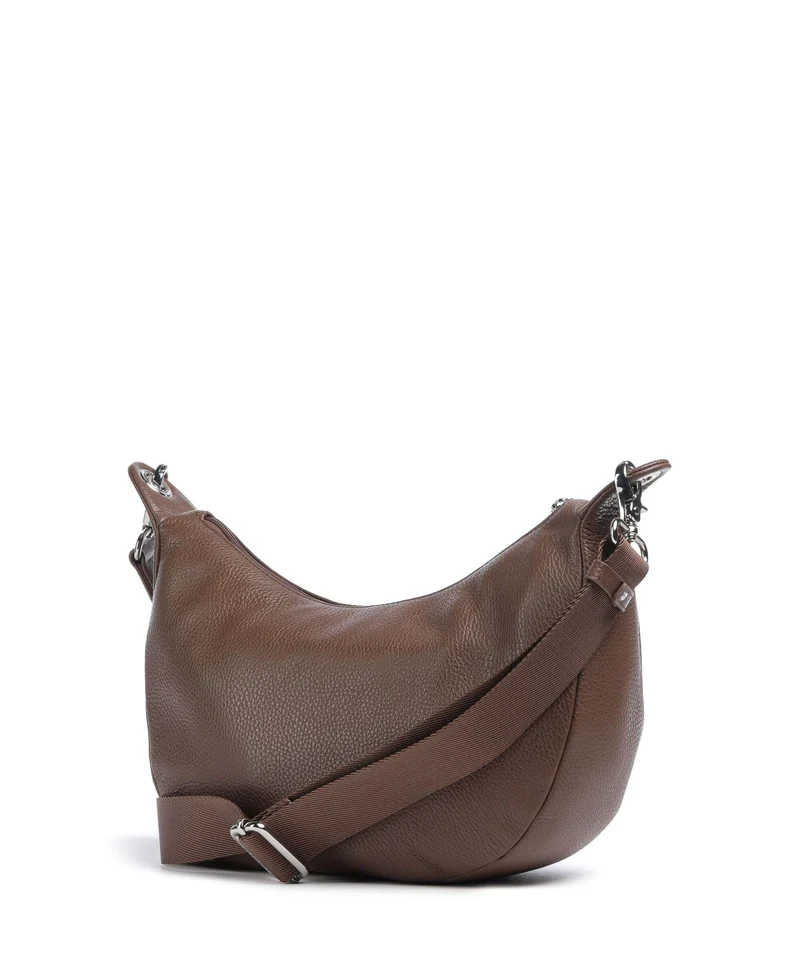 Mandarina Duck Mellow Leather Schultertasche milk chocolate