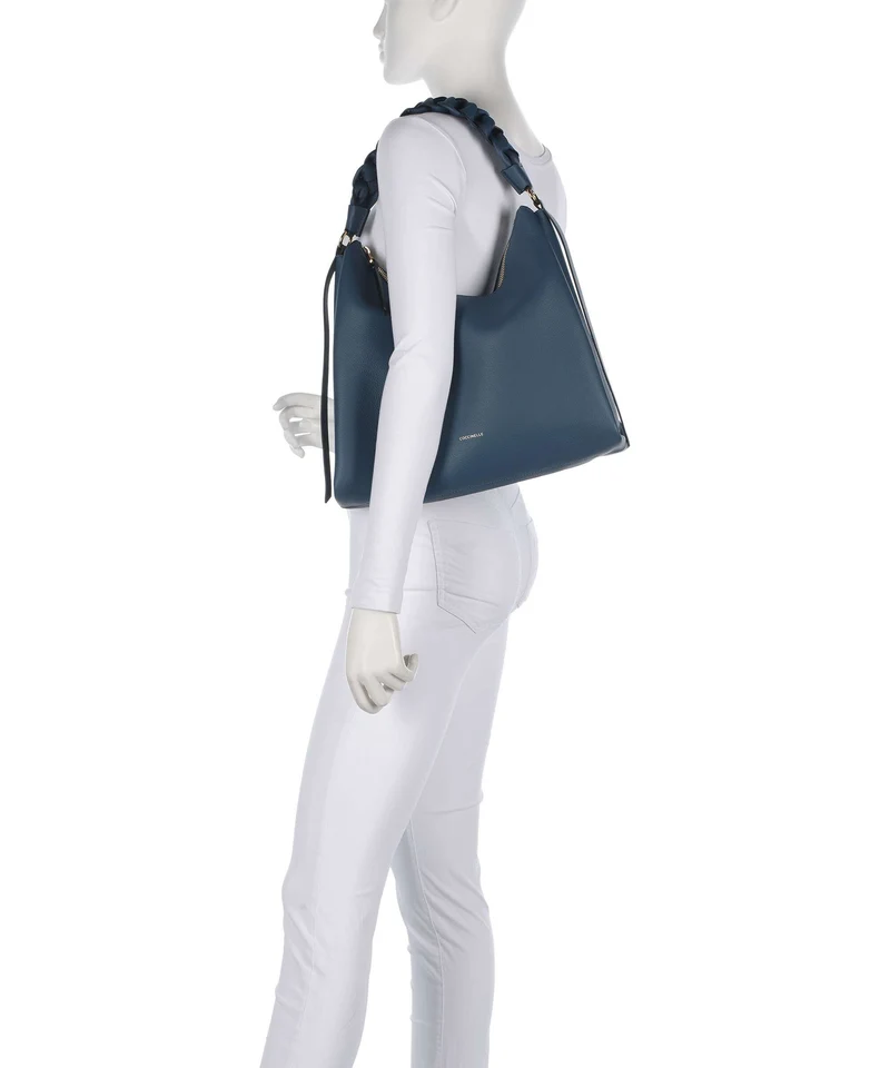 Coccinelle Boheme Grana Double Beuteltasche deep blue/sandshell