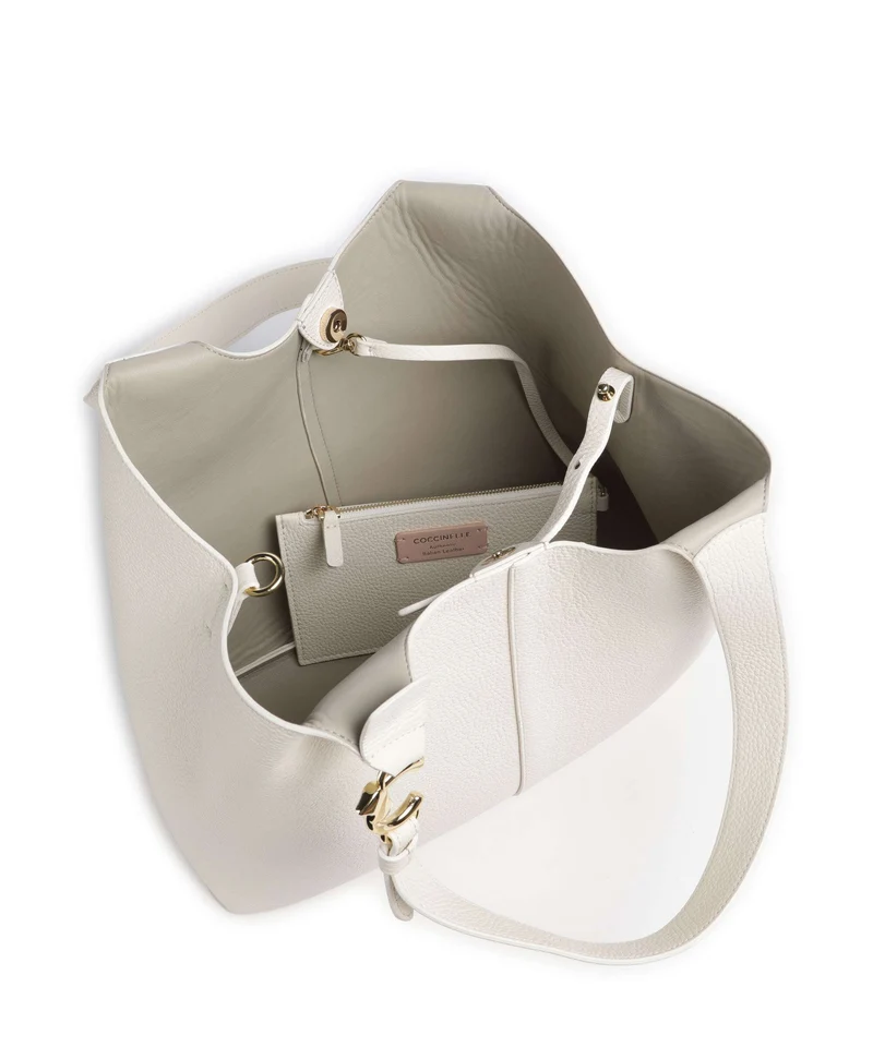Coccinelle C-Easy Beuteltasche pearl