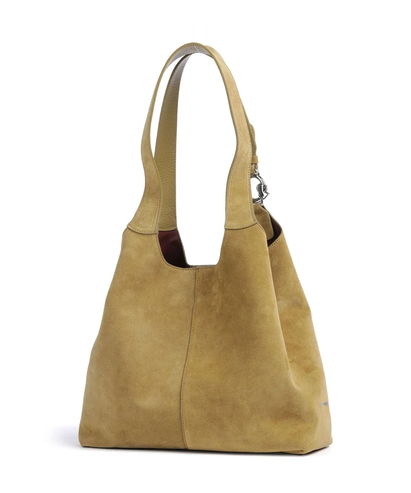 Coccinelle C-Easy Suede Beuteltasche seagrass