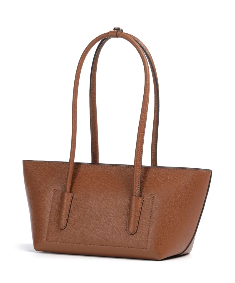Coccinelle Beat Double Schultertasche cognac