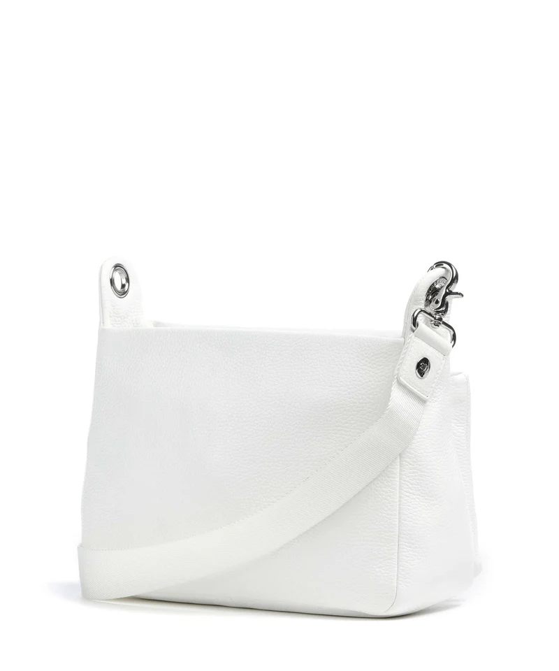 Mandarina Duck Mellow Leather Schultertasche blanc