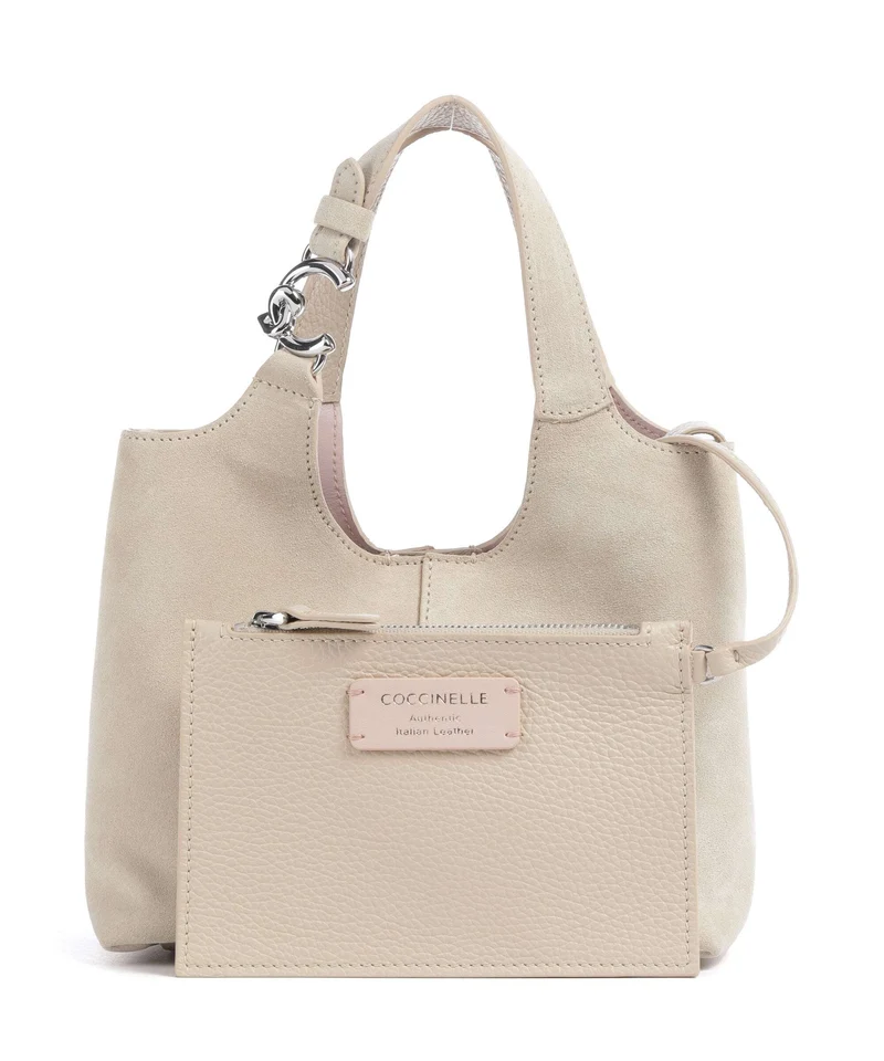 Coccinelle C-Easy Suede Handtasche sandshell