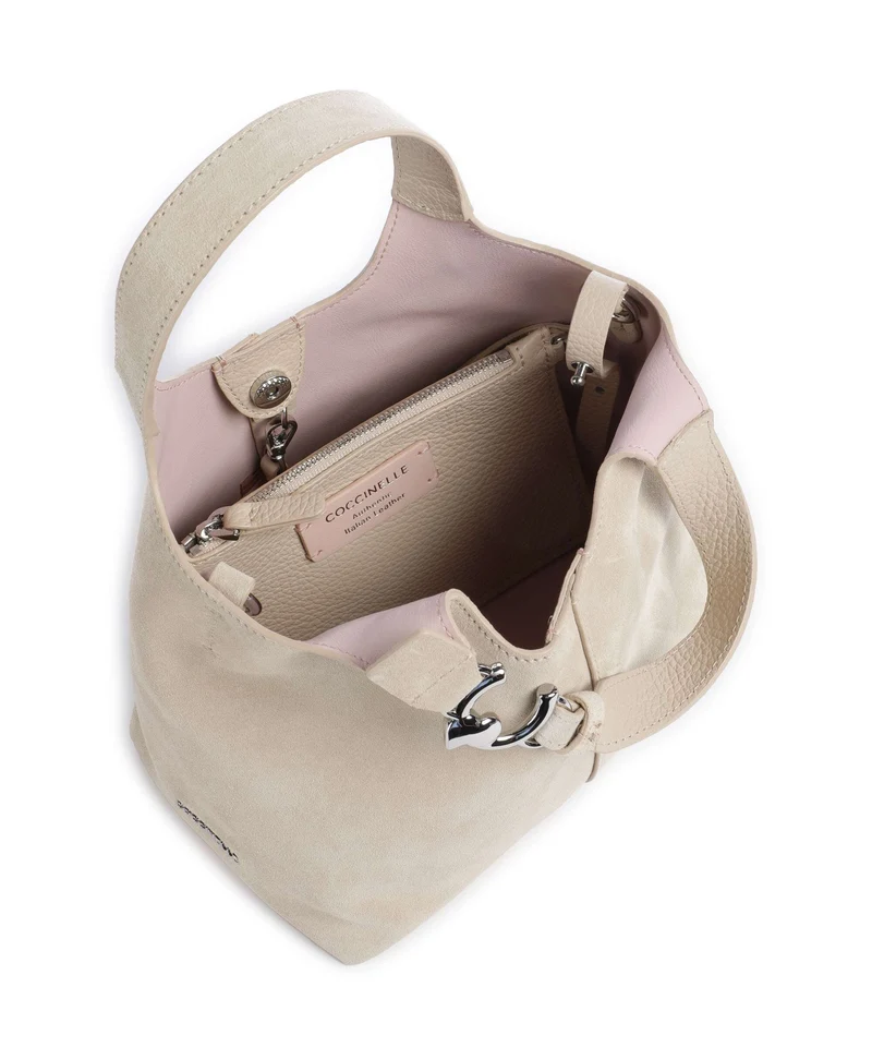 Coccinelle C-Easy Suede Handtasche sandshell