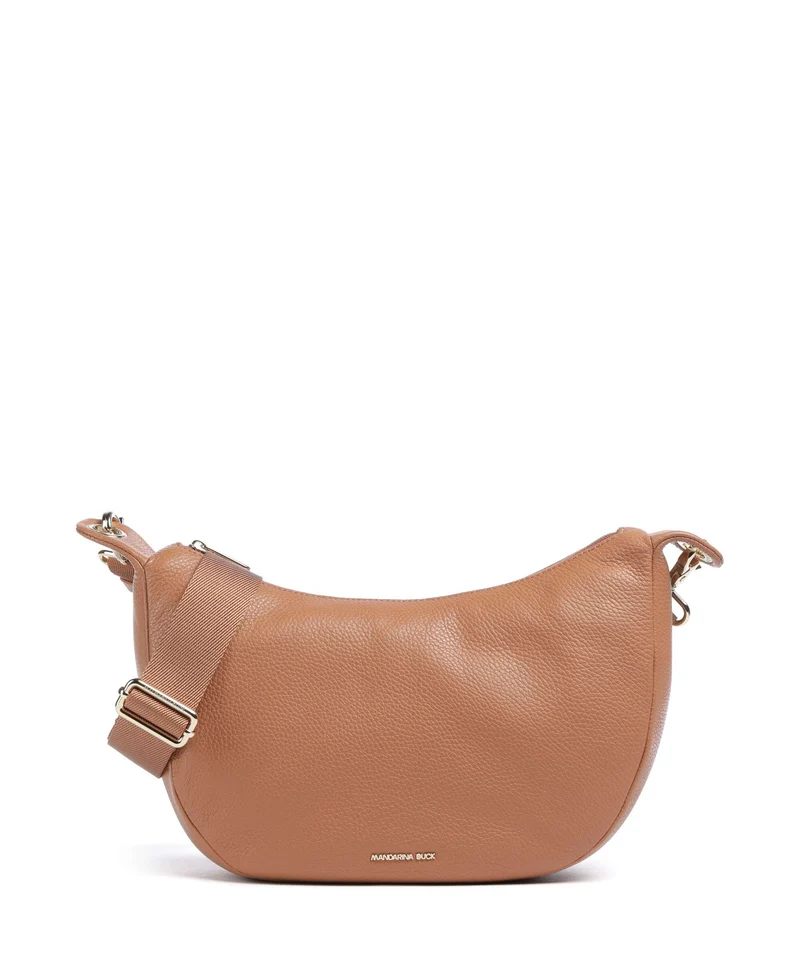 Mandarina Duck Mellow Leather Schultertasche pecan nut