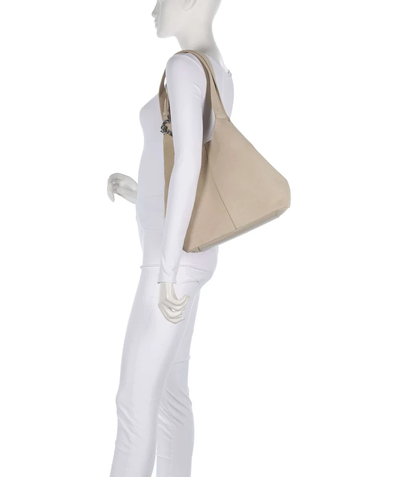 Coccinelle C-Easy Suede Beuteltasche sandshell