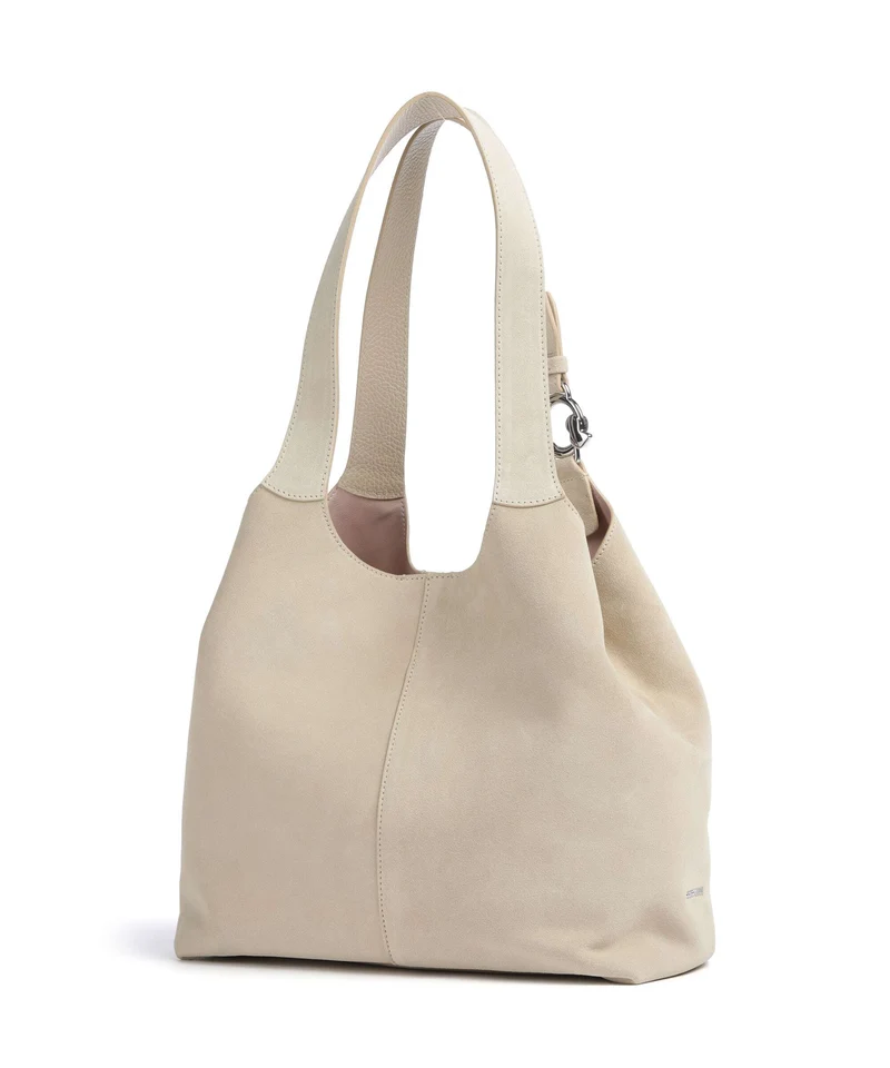 Coccinelle C-Easy Suede Beuteltasche sandshell
