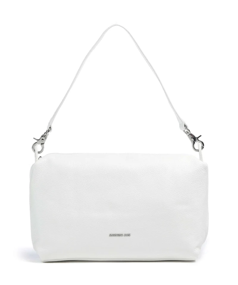 Mandarina Duck Mellow Leather Schultertasche blanc