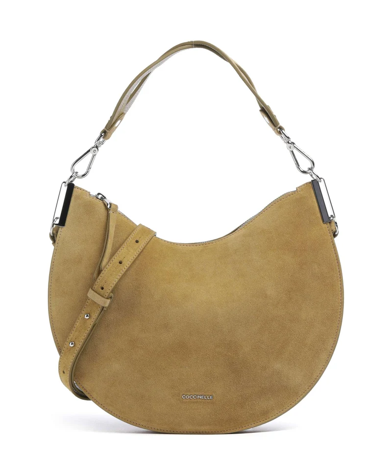 Coccinelle Sunup Suede Beuteltasche seagrass