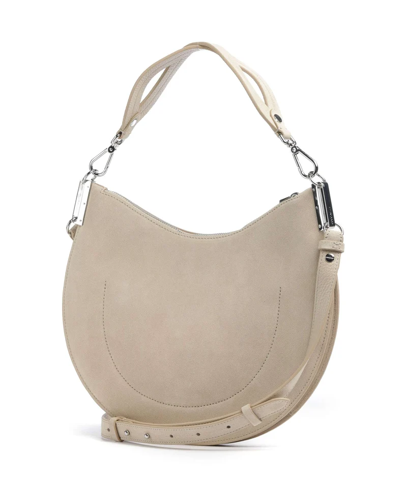 Coccinelle Sunup Suede Beuteltasche sandshell