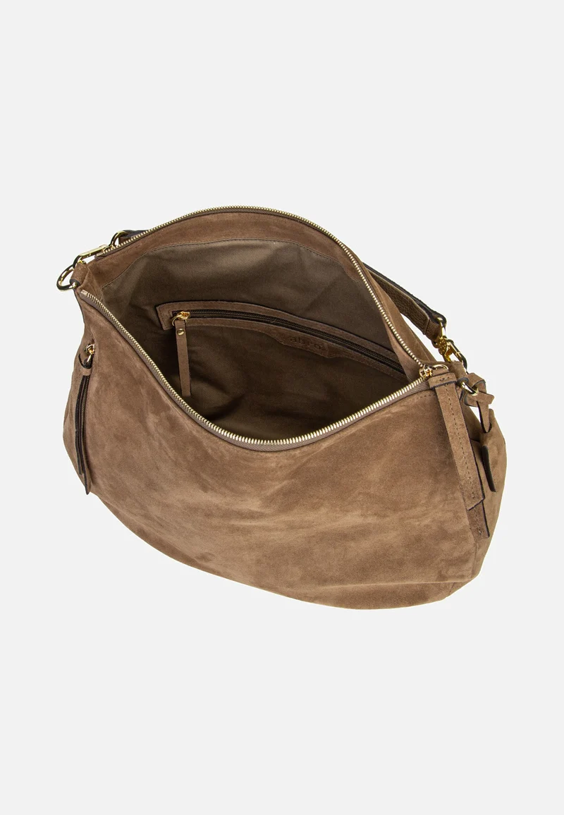 Juna Big Suede Khaki - Hobo Bag